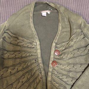 Olive Isabella Bird Cable Knit Women's Cardigan